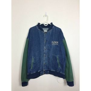 XL Platinum Technology Memorabilia Denim Jacket